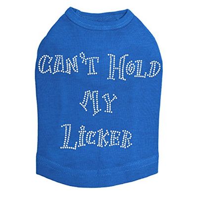 Can't Hold My Licker Dog Shirt Royal Blue 3X Large