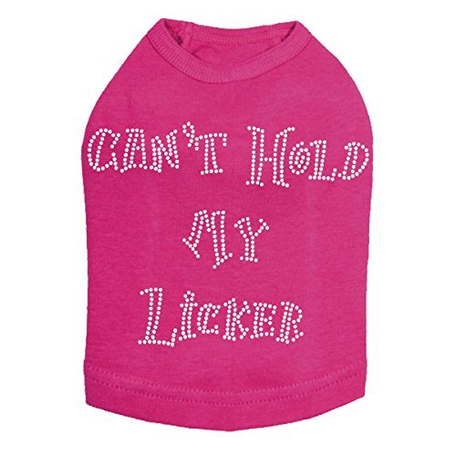Can't Hold My Licker Dog Shirt Fuchsia 3X Large