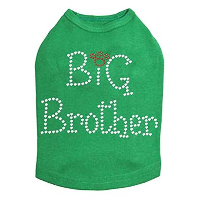 Big Brother Dog Shirt Kelly Green X Small