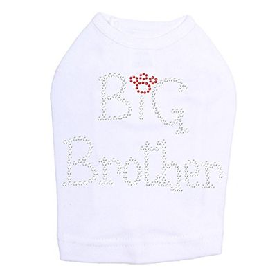 Big Brother Dog Shirt White 4X Large