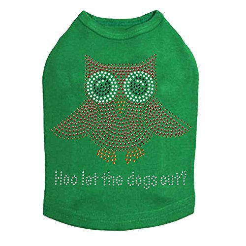 Pink Owl with Hoo Let The Dogs Out? Dog Shirt 2XL Kelly Green