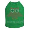Pink Owl with Hoo Let The Dogs Out? Dog Shirt 2XL Kelly Green view 1
