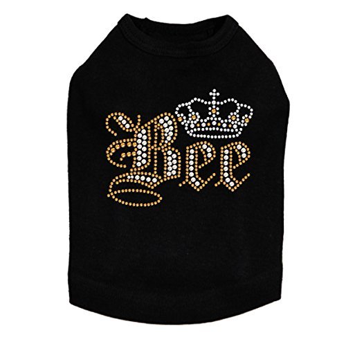 Queen Bee Dog Shirt S Black