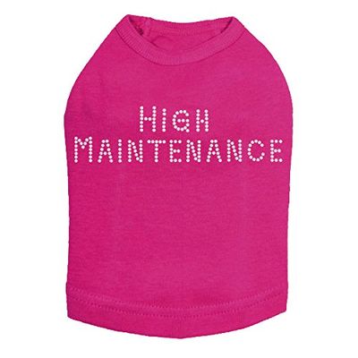 High Maintenance Dog Shirt M Fuchsia