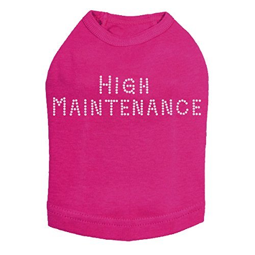 High Maintenance Dog Shirt M Fuchsia
