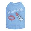 Kiss Me (Lips and Lipstick) Dog Shirt 2XL Blue view 1