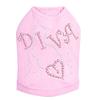 Diva with Necklace Dog Shirt S Pink view 1