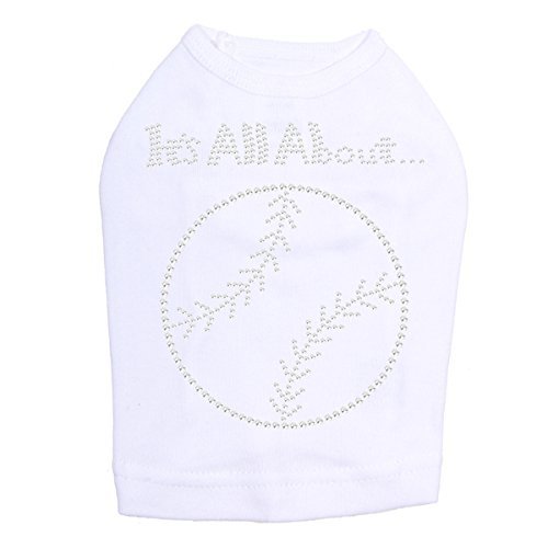 It's All About Baseball Dog Shirt 4XL White