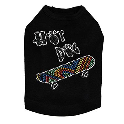 Hot Dog - Skateboard Dog Shirt L Black
