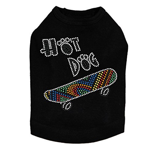 Hot Dog - Skateboard Dog Shirt L Black