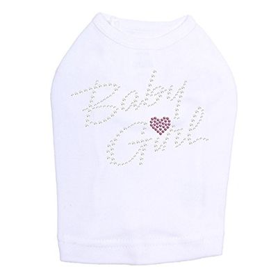 Baby Girl Dog Shirt L White