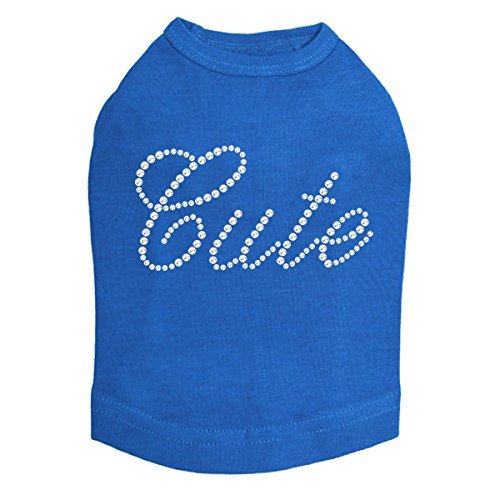Cute Dog Shirt L Royal Blue