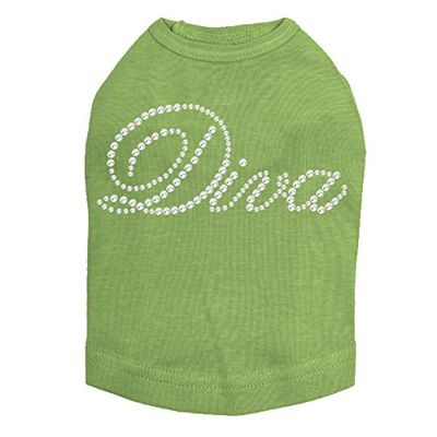 Diva Dog Shirt L Lime Green