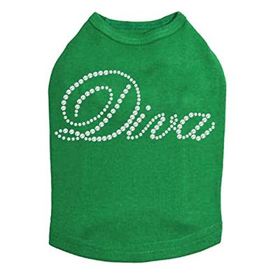 Diva Dog Shirt L Kelly Green