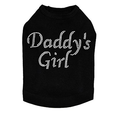Daddy's Girl # 1 Dog Shirt S Black