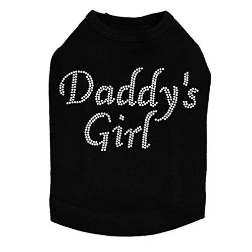 Daddy's Girl # 1 Dog Shirt S Black