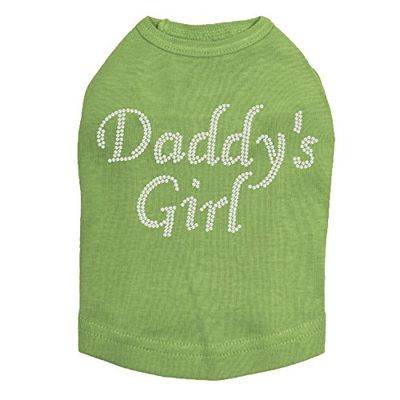 Daddy's Girl # 1 Dog Shirt XL Lime Green