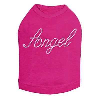 Angel Dog Shirt XS Fuchsia