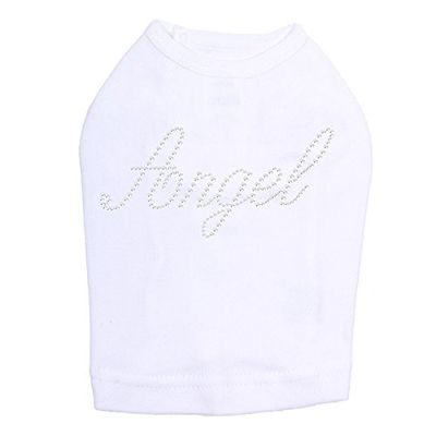 Angel Dog Shirt L White