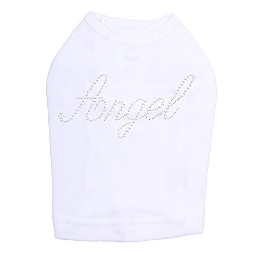 Angel Dog Shirt L White