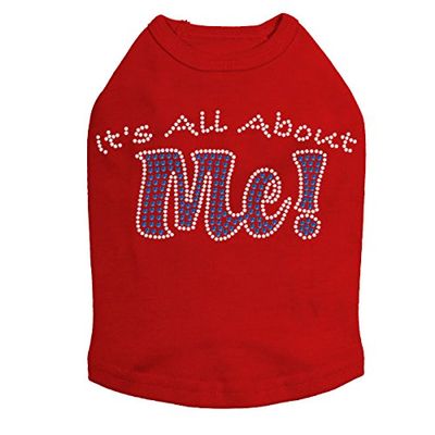 It's All About Me Dog Shirt M RED