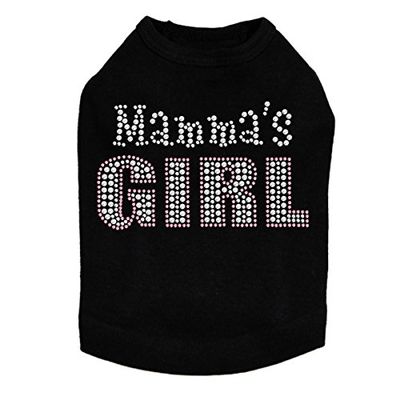 Mama's Girl Dog Shirt S Black