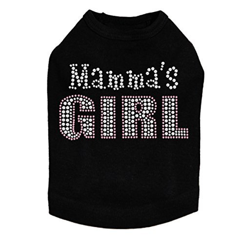 Mama's Girl Dog Shirt S Black