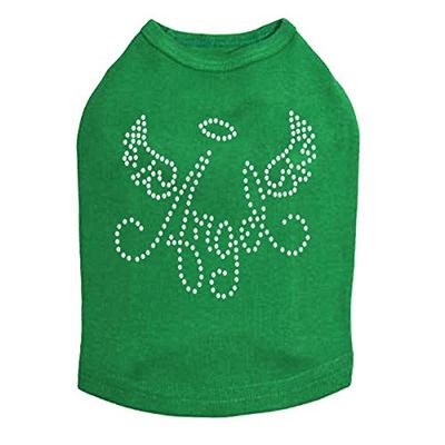Angel with Wings Dog Shirt XL Kelly Green