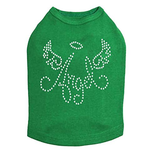 Angel with Wings Dog Shirt XL Kelly Green