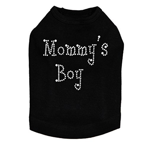 Mommy's Boy Dog Shirt S Black