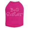Big Sister with Red Heart Dog Shirt M Fuchsia view 1