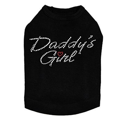 Daddy's Girl with Red Heart Dog Shirt 4XL Black