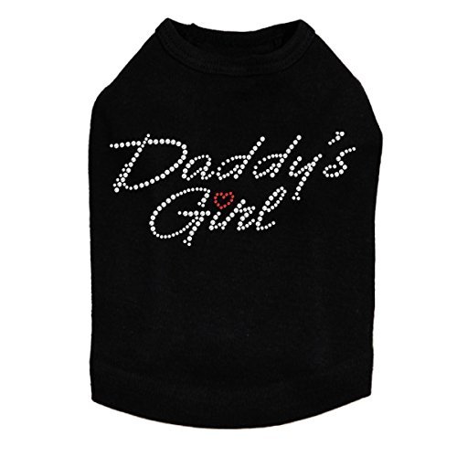 Daddy's Girl with Red Heart Dog Shirt 4XL Black