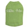Bite Me Dog Shirt XXS Lime Green view 1