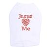 Jesus Loves Me Dog Shirt 3XL White view 1