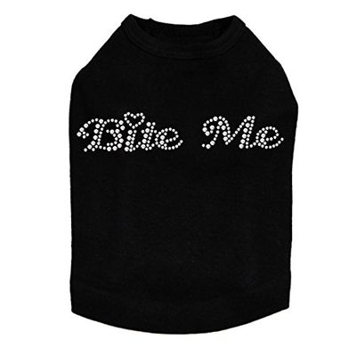 Bite Me Dog Shirt S Black