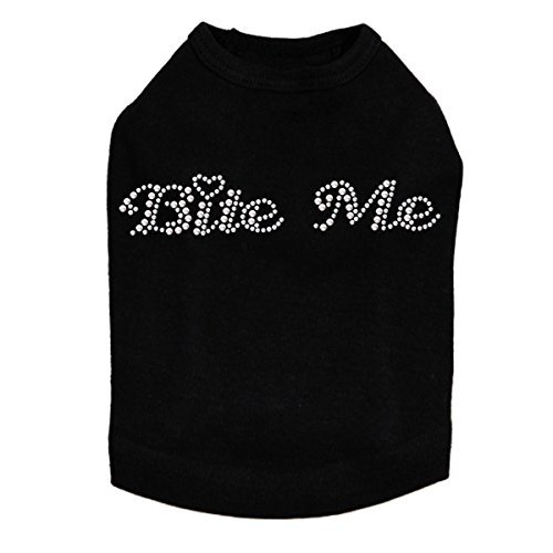 Bite Me Dog Shirt S Black