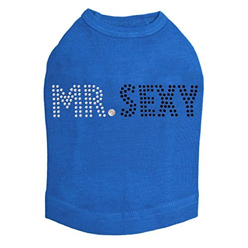 Mr Sexy Dog Shirt XL Royal Blue
