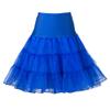Boolavard TM 50's Petticoat Underskirt Retro Vintage Swing 1950's Rockabilly White, Black, Blue, Pink, Red Resealable Bag (Large/X-Large 16-22, Blue) view 1