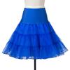 Boolavard TM 50's Petticoat Underskirt Retro Vintage Swing 1950's Rockabilly White, Black, Blue, Pink, Red Resealable Bag (Large/X-Large 16-22, Blue) view 2