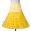 Boolavard TM 50's Petticoat Underskirt Retro Vintage Swing 1950's Rockabilly White, Black, Blue, Pink, Red Resealable Bag (Large/X-Large 16-22, Yellow) view 2