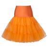 Boolavard TM 50's Petticoat Underskirt Retro Vintage Swing 1950's Rockabilly White, Black, Blue, Pink, Red Resealable Bag (Large/X-Large 16-22, Orange) view 1
