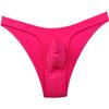 Cedir 6PCS/Lot Men's Solid Bikini Brief Pouch Swimwear Elastic Briefs Underwear Pink L view 2