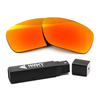 IKON LENSES Replacement Lenses For Dragon Fame Sunglasses (Polarized) (Fire Orange Mirror)