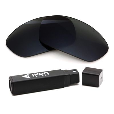 IKON LENSES Replacement Lenses For Oakley Straight Jacket 2007 Asian Fit Sunglasses (Polarized) (Black)