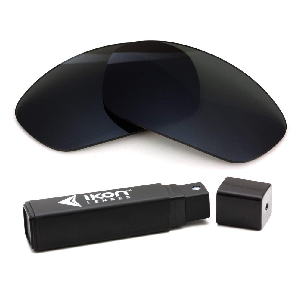 IKON LENSES Replacement Lenses For Oakley Straight Jacket 2007 Asian Fit Sunglasses (Polarized) (Black)
