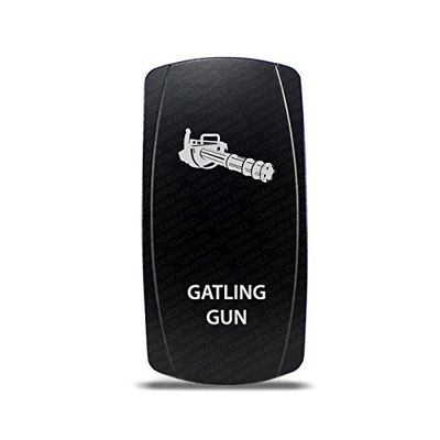 CH4x4 Rocker Switch Gatling Gun Symbol - Blue LED