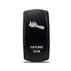 CH4x4 Rocker Switch Gatling Gun Symbol - Blue LED view 1
