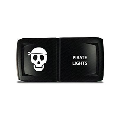 CH4x4 Rocker Switch V2 Pirate Lights Symbol 4 - Horizontal - Blue LED