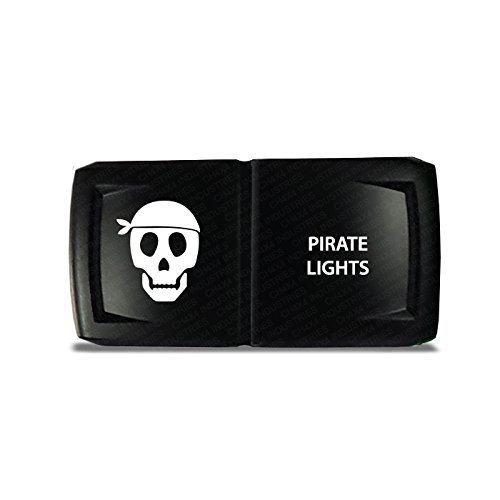 CH4x4 Rocker Switch V2 Pirate Lights Symbol 4 - Horizontal - Blue LED